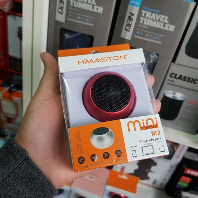 Caixa de Som M3/H3 Mini Speaker - Marca: H'Maston - Presente dia das Mães