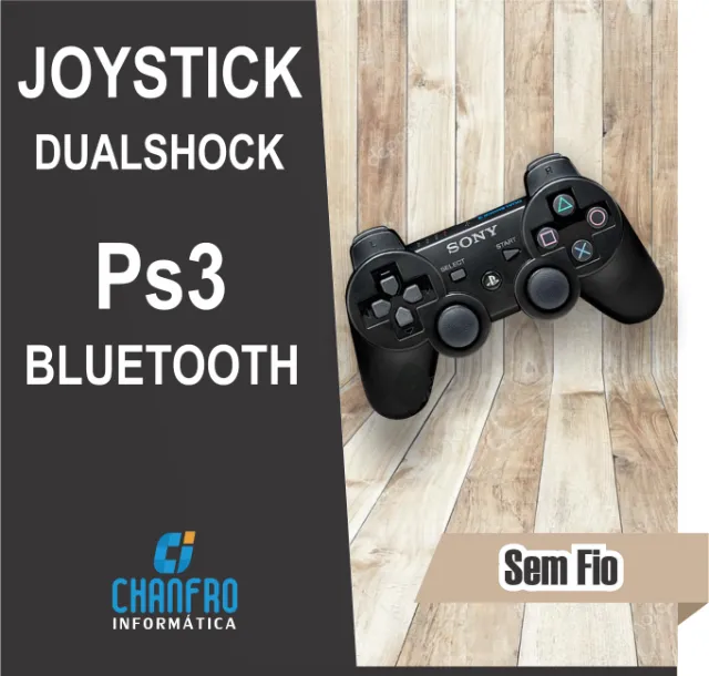 Controle Sem fio PS3 Compatível com Playstation 3, Joystick Bluetooth  Manete de Video Game Vibração Dupla : : Games e Consoles