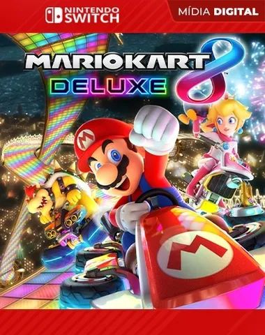 Jogo Mario Kart 8 Deluxe - Nintendo Switch - Mídia Física