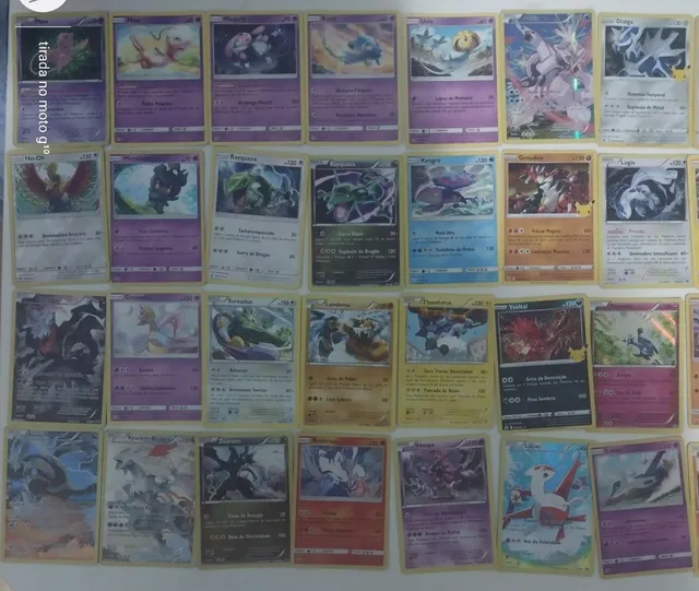 Coleção 6 Cartas Pokemon Aves Lendárias + Brindes