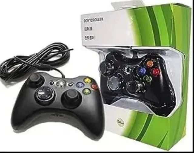 Controle Xbox 360 com cabo - Videogames - Horto Bela Vista