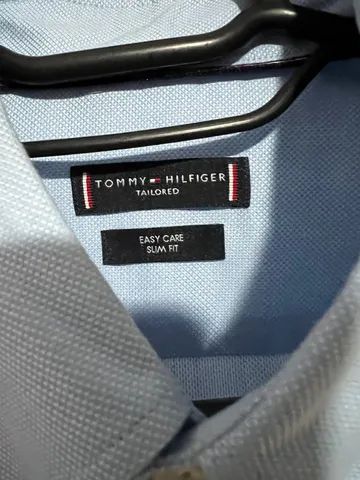 Camisa Social Azul Tommy Hilfiger - Foto 3