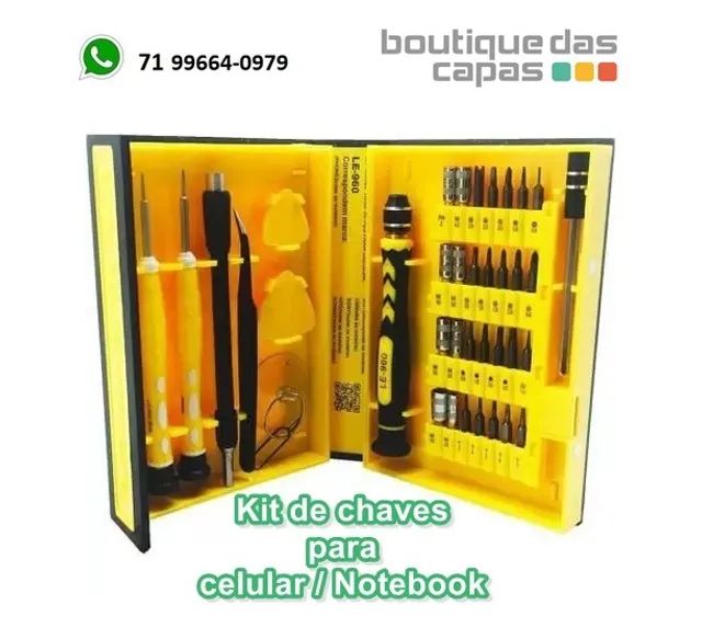 Kit Chave Torx 38 chaves LE-960 Jogo Chaves Reparo Celular Notebook 6097a - Foto 2