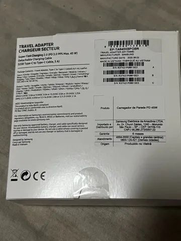 Carregador Samsung 45w Super Fast Para Celular (Original) - Foto 5