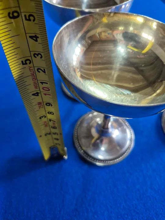 Taças  antigas década de 70 espessuradas a prata - Foto 5
