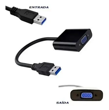 Adaptador Conversor Usb Para Vga Monitor Usb 3.0/2.0 - Foto 3
