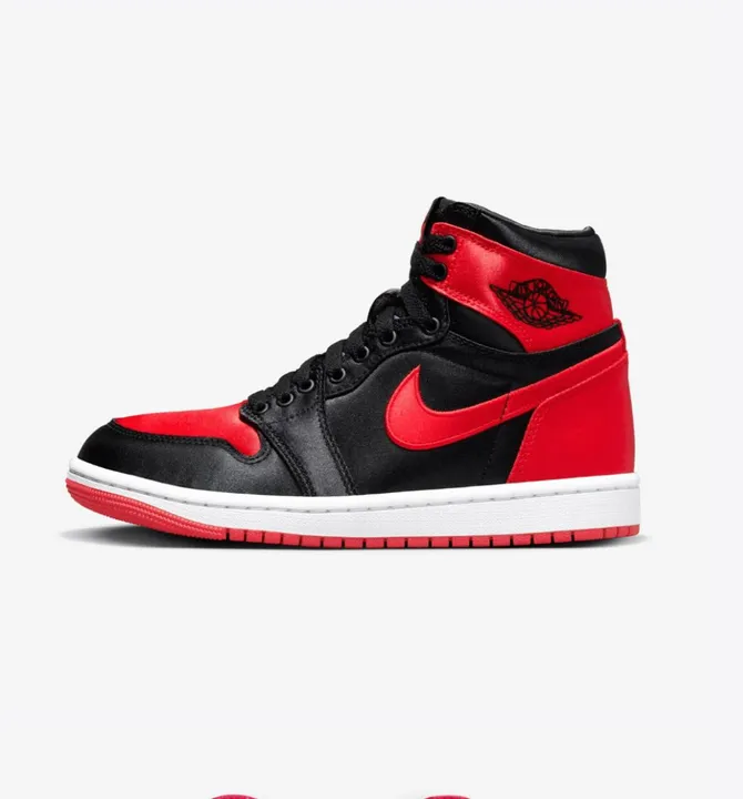 Tênis Air Jordan 1 High ?Satin Bred? Vermelho ORIGINAL
