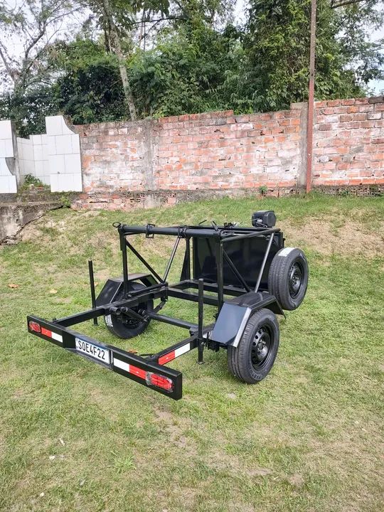 Reboque para transporte de bobinas de fibra óptica  - Foto 4