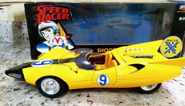 Dueto Speed Racer 1:18: Racer X Shooting 9 Star e Speed Racer Mach