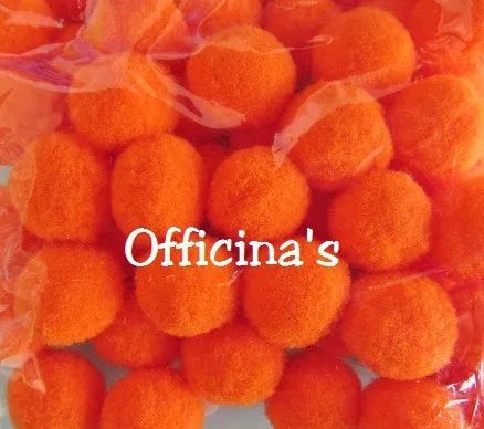 Pompom solto 20mm, pacote com 100 unidades, várias cores - Foto 2