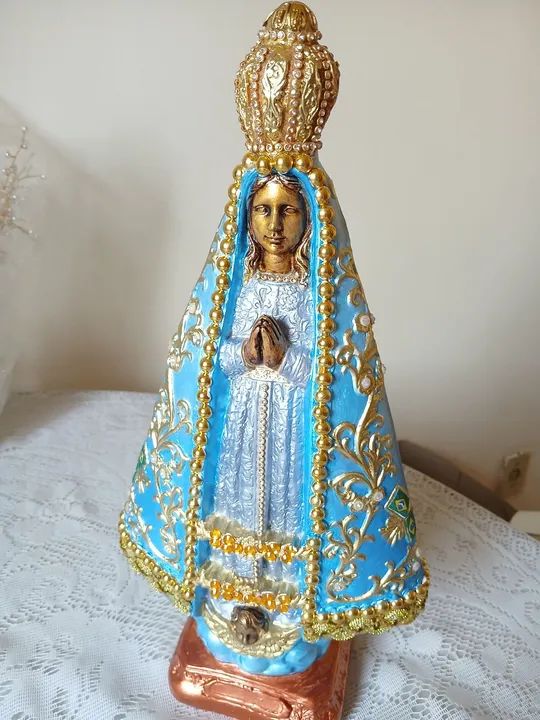 Imagem em Gesso Nossa Senhora Aparecida - Foto 2