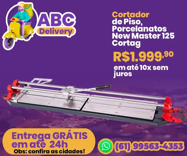 Cortador New Master 125 Cortag de Piso Porcelanatos Azulejos 