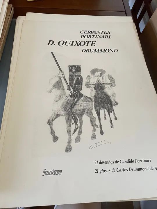 Quadros de Cervantes - Portinari e Drummond poesias e quadros