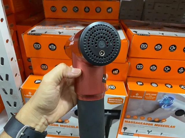 Aparelho Portátil Massageador Elétrico Recarregável Lehmox LEY-1849 - Foto 6