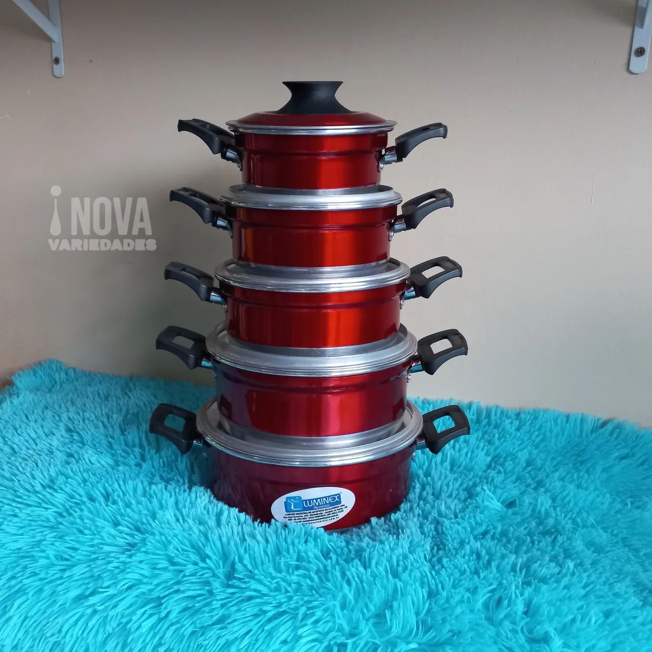 Jogo de Panelas 5 Peças Luminex - Entregamos  - Foto 3