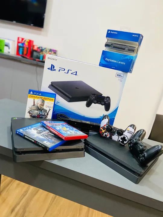 PlayStation 4 slim em oferta nessa sexta / jogo e garantia  - Foto 2