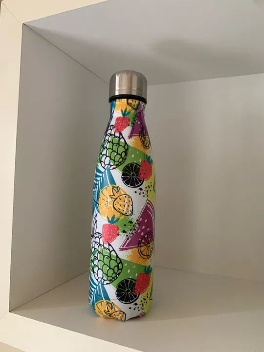 Garrafa de água térmica inox 480ml - Foto 3