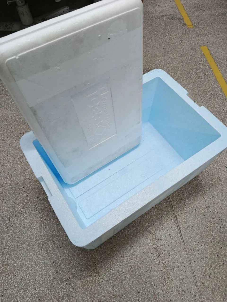 Caixa de isopor térmica 50L pra vender logo  - Foto 3