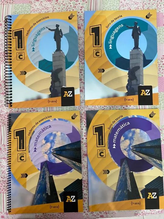 Livros e Cadernos Didáticos 1º Ano - AZ Editora - 1ª Série - Foto 3