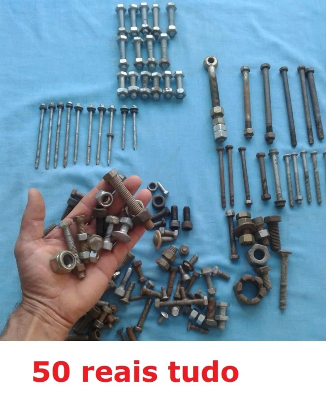 Parafusos diversos, rosca soberba - para carpintaria, oficina, serralheria, construção