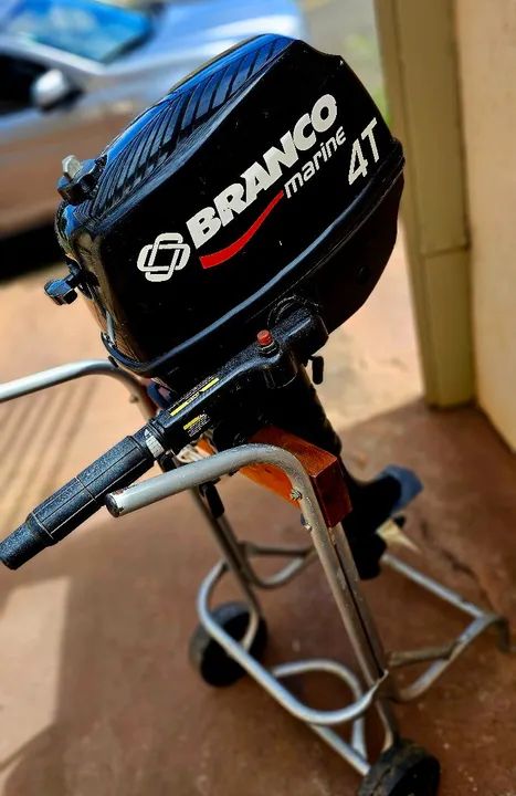 MOTOR DE POPA BRANCO 5 HP 4 TEMPO  - Foto 2