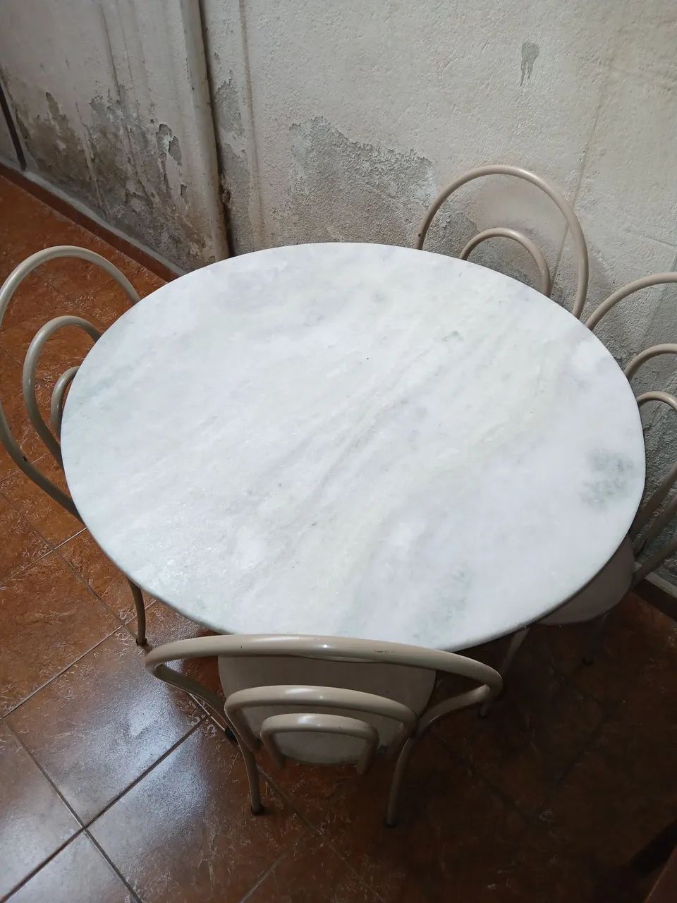 Mesa redonda granito, 4 cadeiras64960524113026121