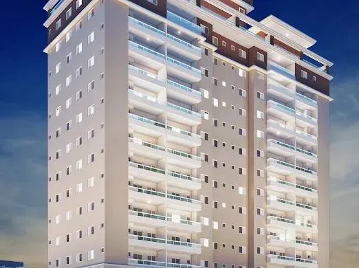 Apartamento para Venda em Praia Grande, Canto do Forte, 2 dormitórios, 1 suíte, 1 banheiro