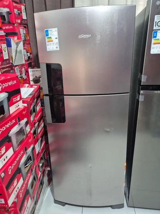 Geladeira Consul CRM50F 2 Portas 410 Litros - Aço Escovado - Foto 2