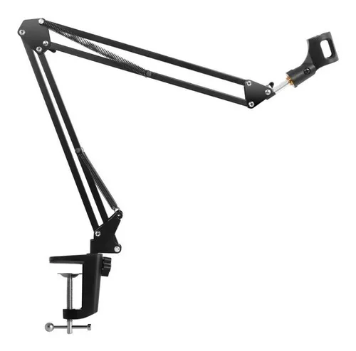 Suporte para Microfone de Mesa Articulável Profissional - WZetta