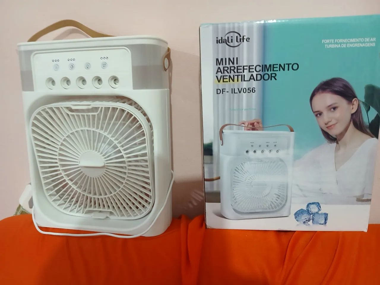 Ventilador e umidificador com luz de led com baixo consumo de energia - Foto 3