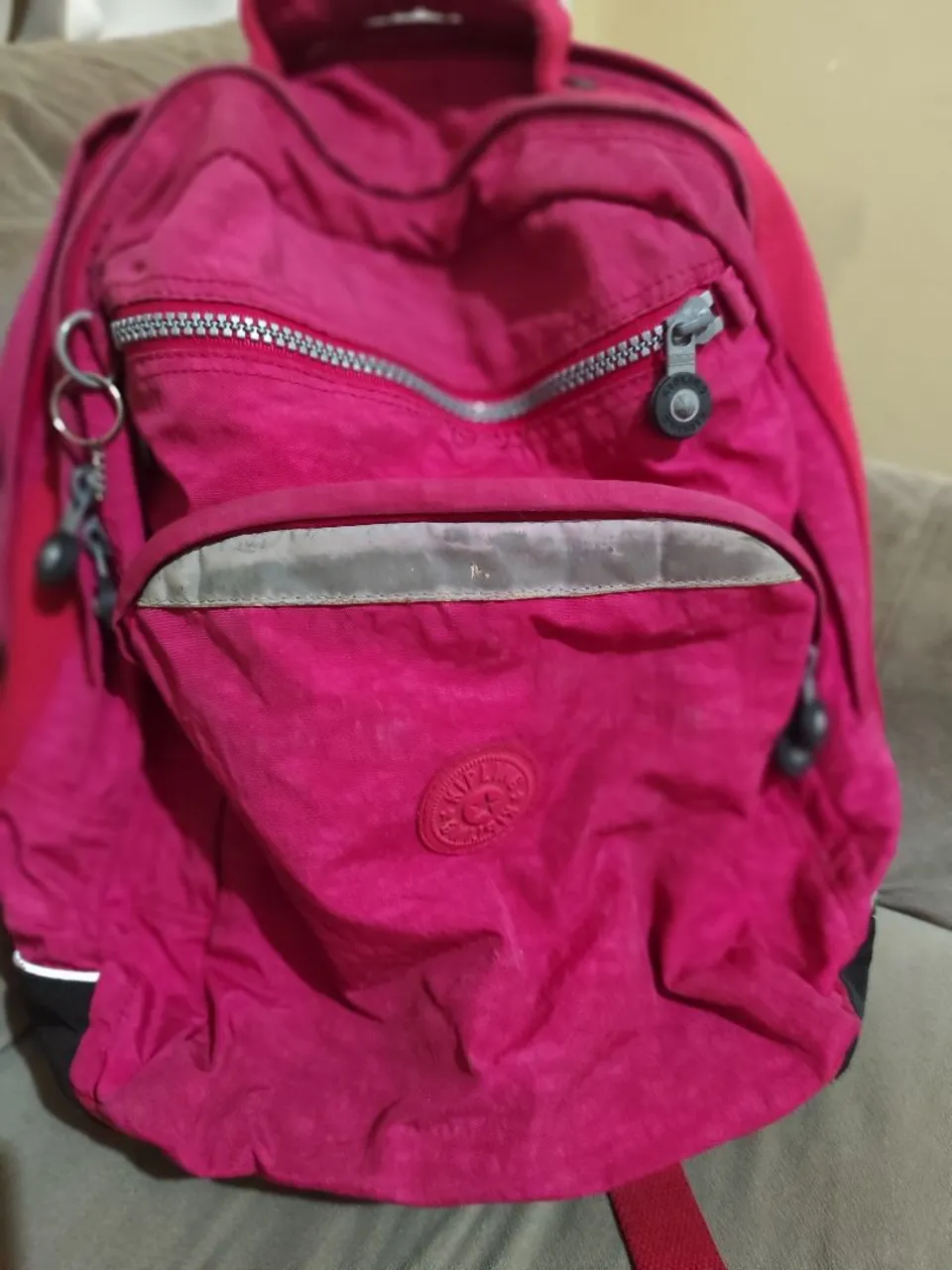 Mochila Kipling Original - Rosa Vibrante