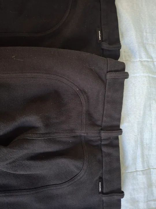 Calças de Equitação Preta marca Fouganza - Foto 2