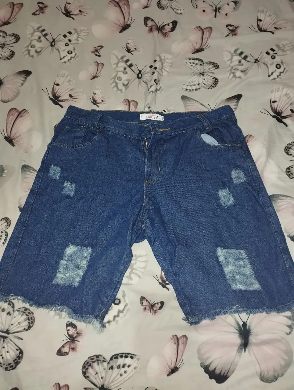 Shorts Jeans Masculino Desfiado