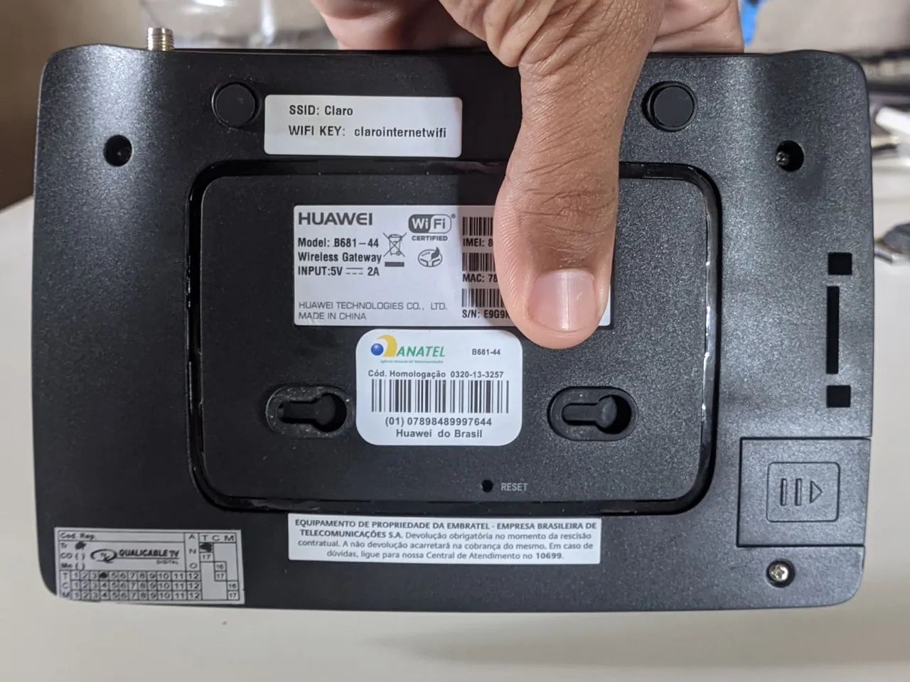 Modem Huawei B681, 3G Wi-fi Desbloqueado, antena externa - Foto 4