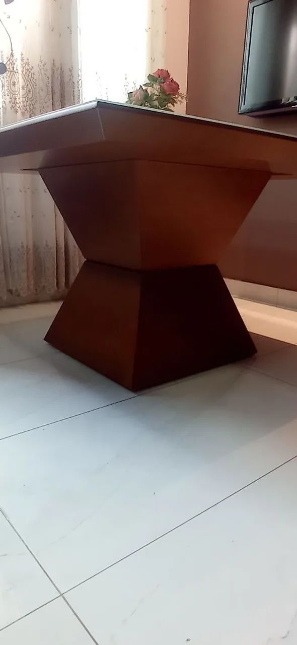 Mesa de Jantar com Tampo de Vidro - Design Moderno - Foto 2