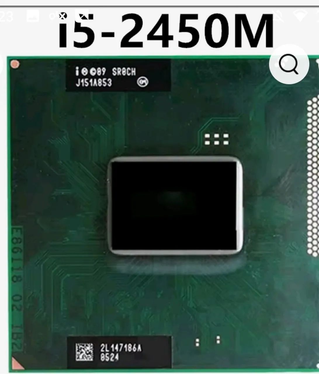 Processador intel core i5 2450m ( novo ) socket  998  promocao dia 24/06