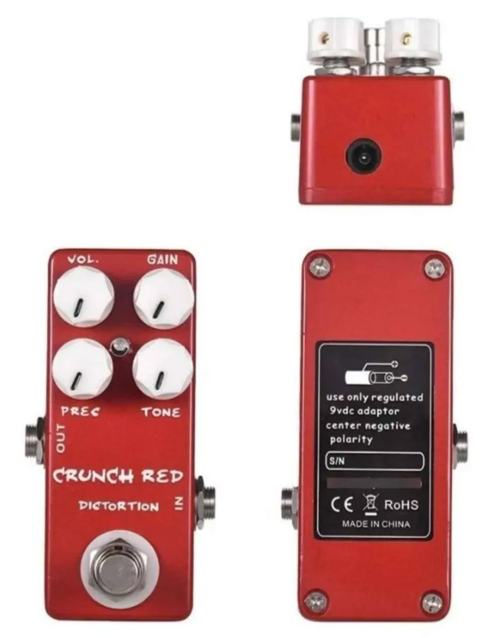 Pedal Crunch Red Distortion