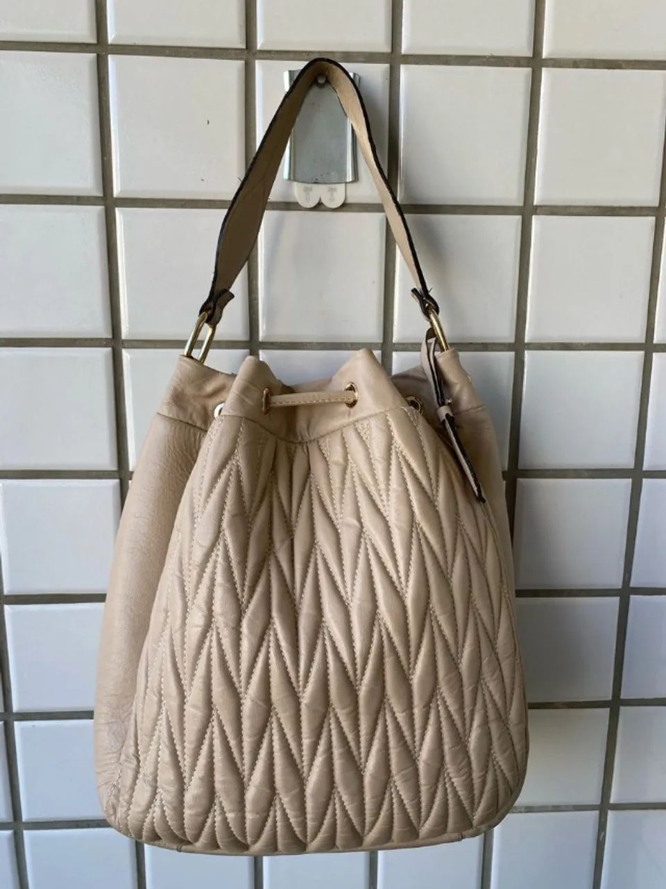 bolsa bucket nude - Foto 2