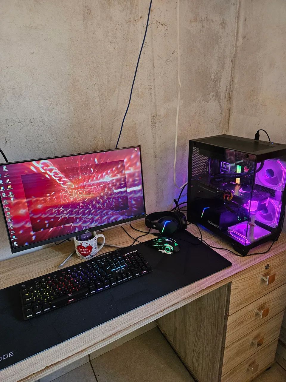 PC Gamer Ryzen 7 5700x e RX 6700XT 12GB e 32GB de Ram - Foto 2