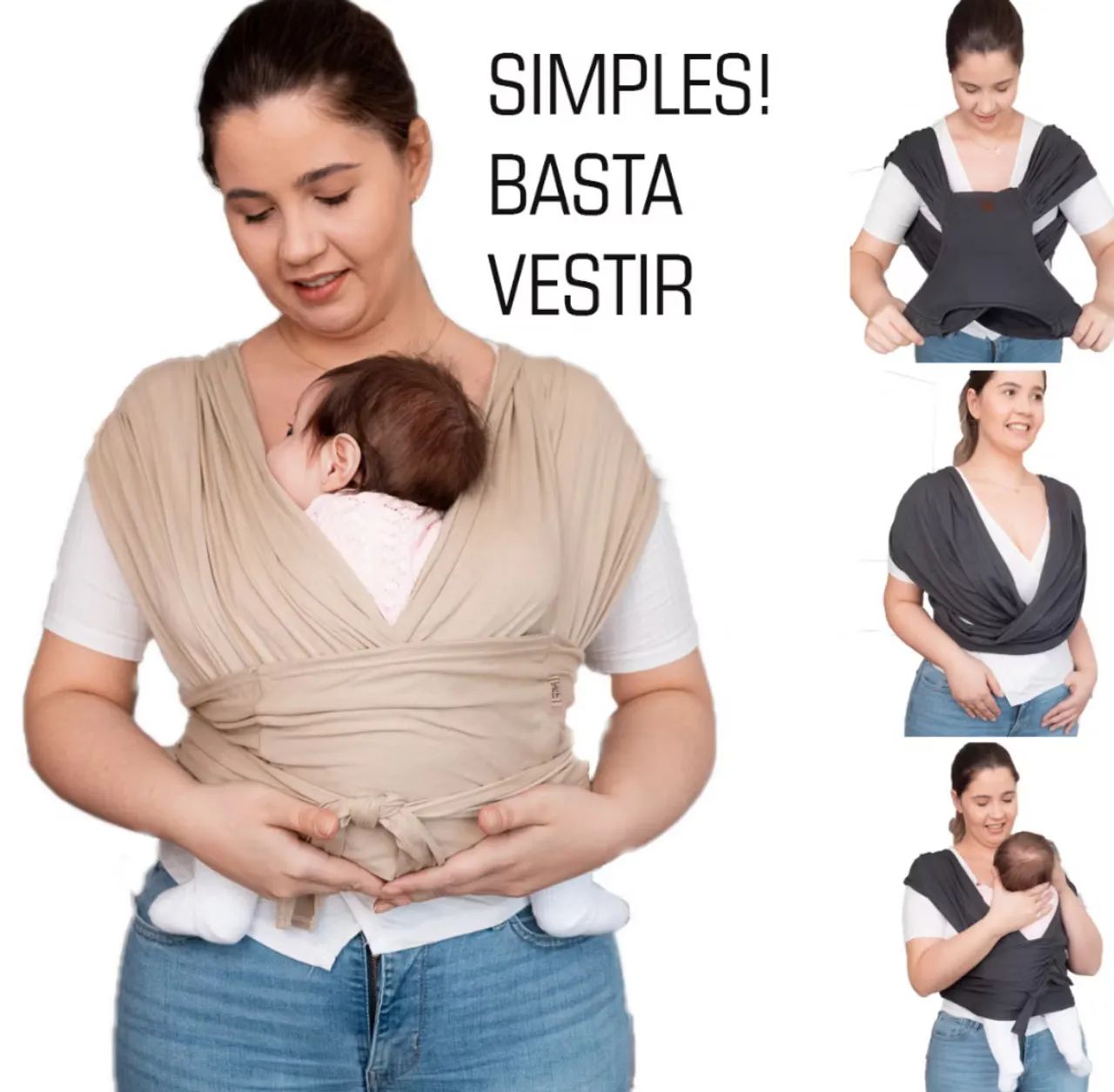 Sling ou canguru de bebê  - Foto 3