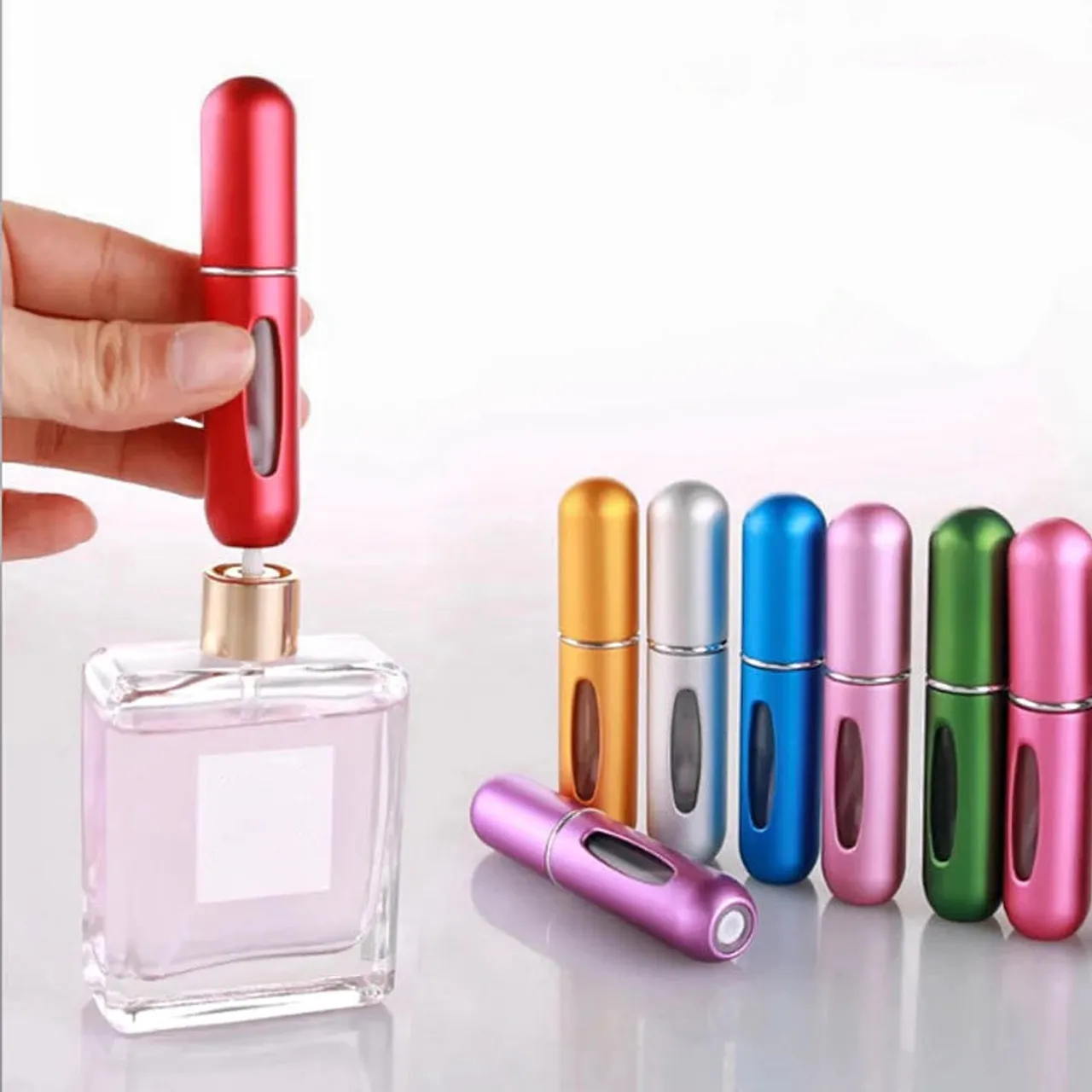 Porta Perfume Recarregavel Portatil Spray 5ml personalizado 