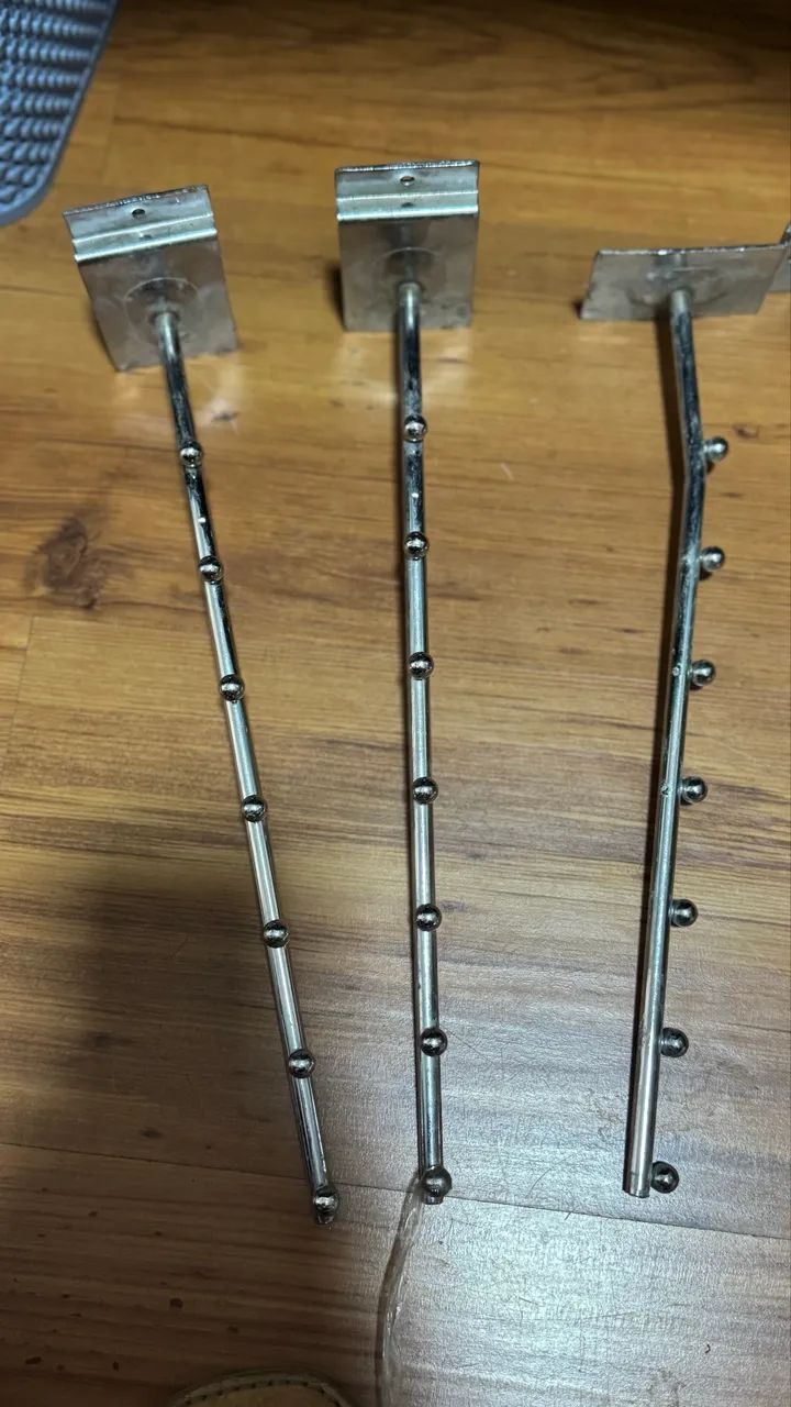 Lote 3 araras Rt metal cromado 