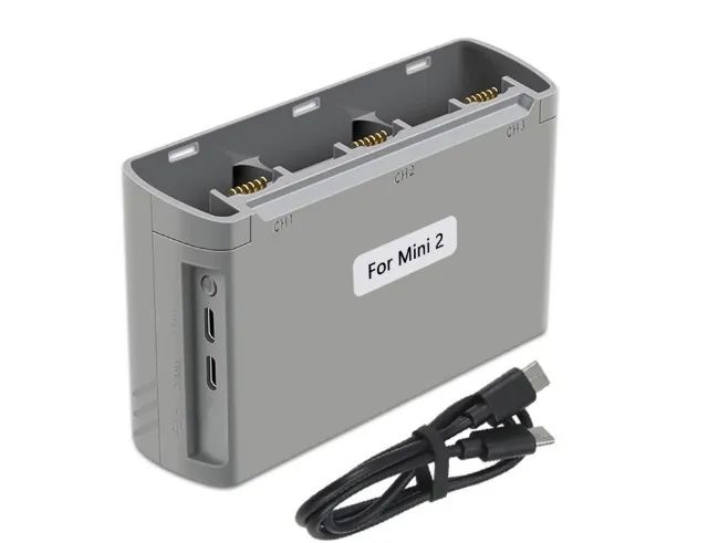 Carregador Inteligente Para 3 Baterias Drone Dji Mini 2 E Se - Foto 3