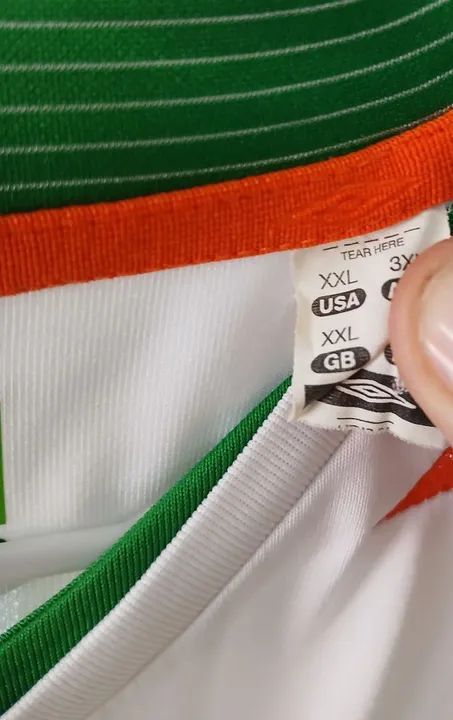 CAMISA SELECAO IRLANDA UMBRO 2007 2008 BRANCA NOVA FRETE GRATIS - Foto 6