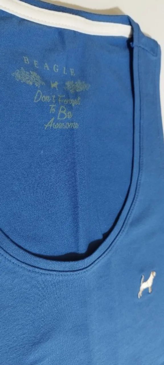 Regata Original Beagle PP azul Royal Algodão Premium