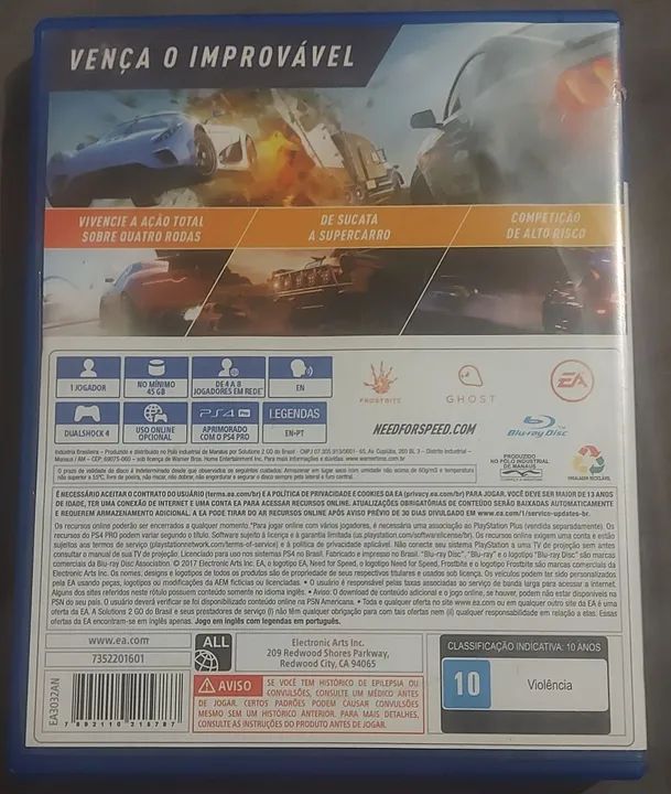 Need for Speed Payback PS4 mídia física  - Foto 2