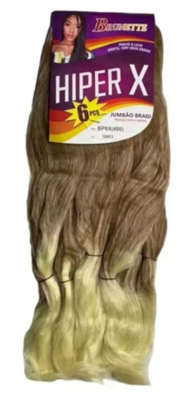 Mega Hair Jumbo - Brunette Hiper X - BP6X(400)