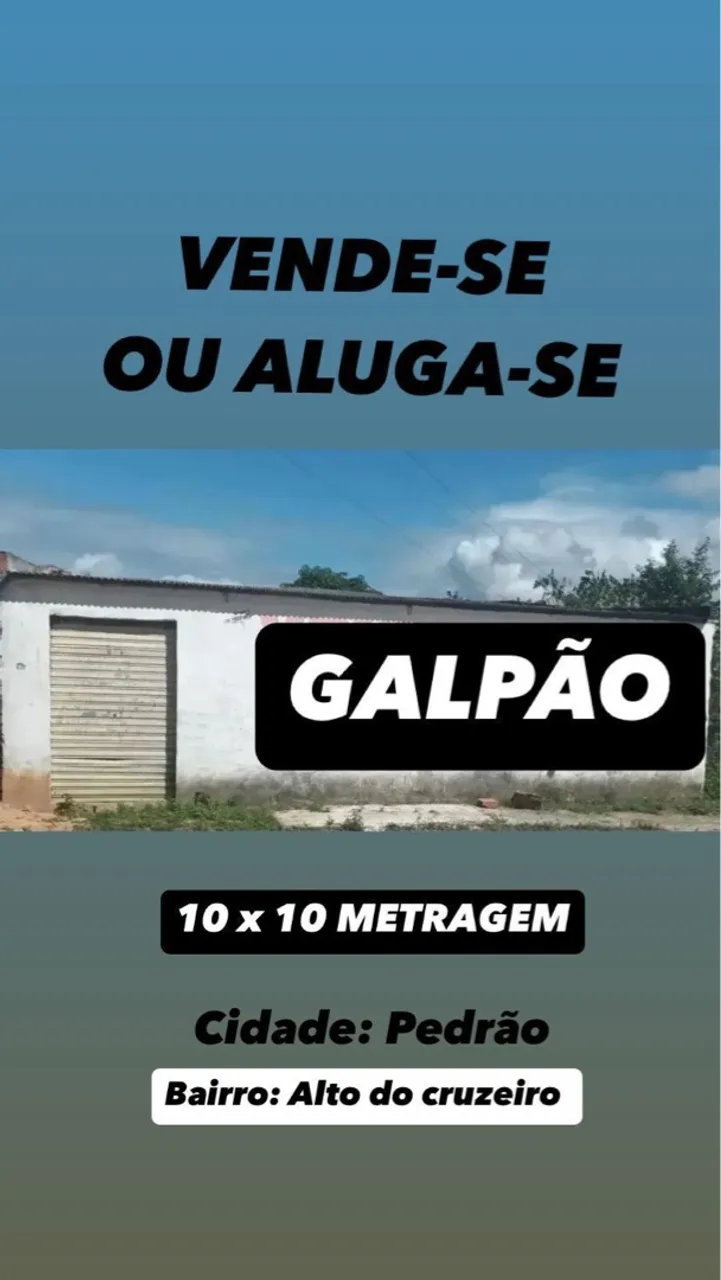Galpão em Pedrão - bairro alto Cruzeiro