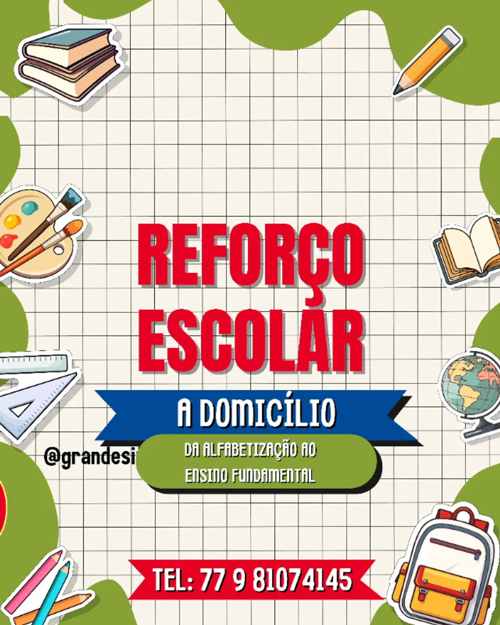 Reforço escolar a domicílio