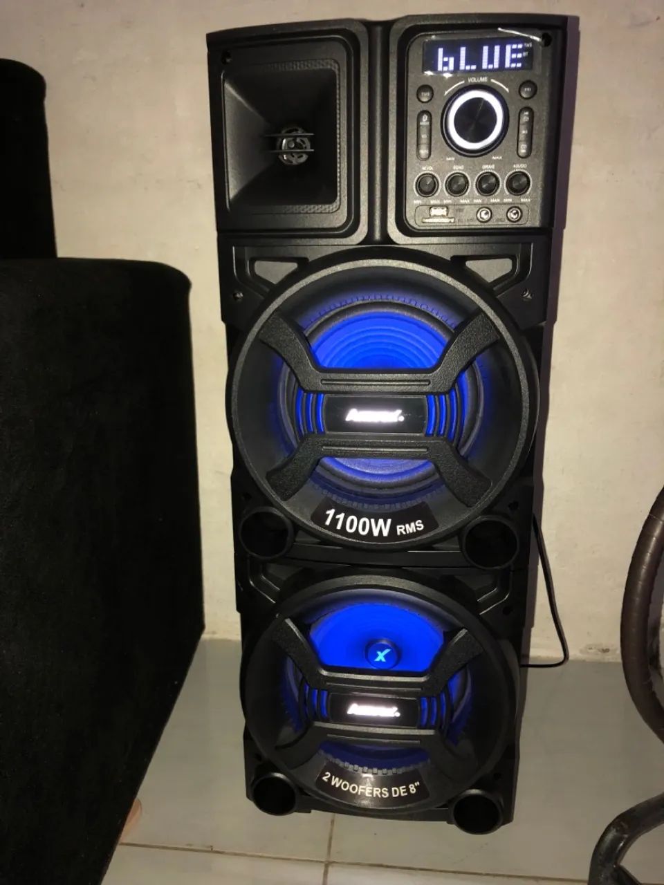 Caixa de Som Amvox 1100W RMS com 2 Woofers de 8" - Foto 5